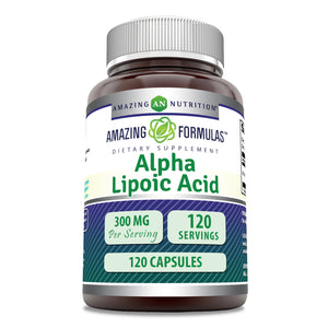Amazing Formulas Alpha Lipoic Acid | 300 Mg | 120 Capsules