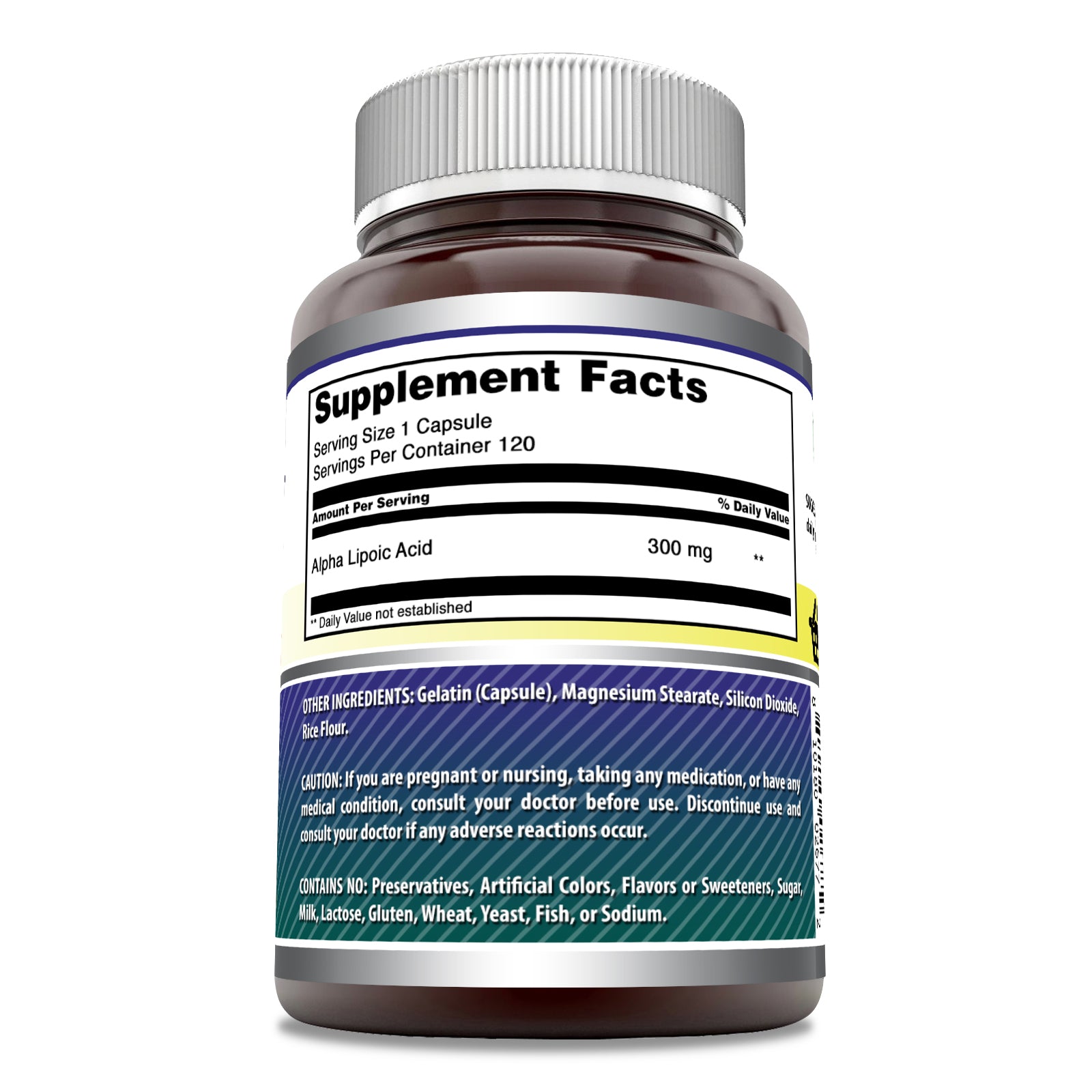 Amazing Formulas Alpha Lipoic Acid | 300 Mg | 120 Capsules