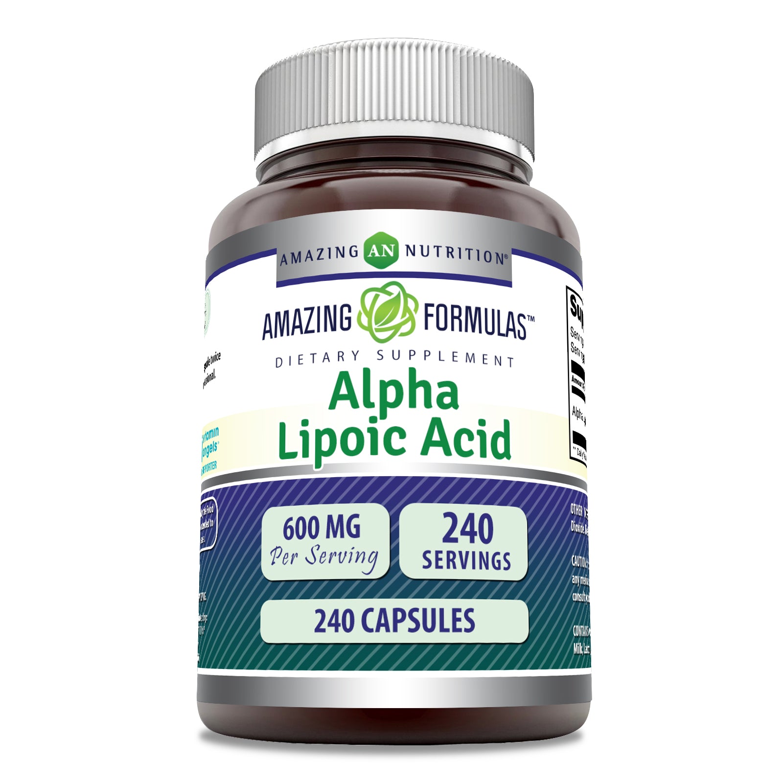 Amazing Formulas Alpha Lipoic Acid | 600 Mg | 240 Capsules