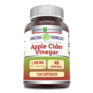 Amazing Formulas Apple Cider Vinegar | 1500 Mg | 120 Capsules