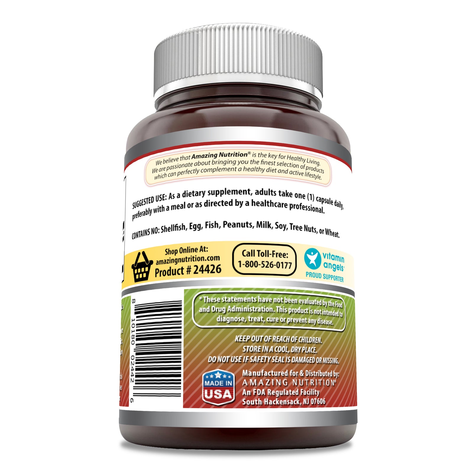 Amazing Formulas Apple Cider Vinegar | 1500 Mg | 120 Capsules