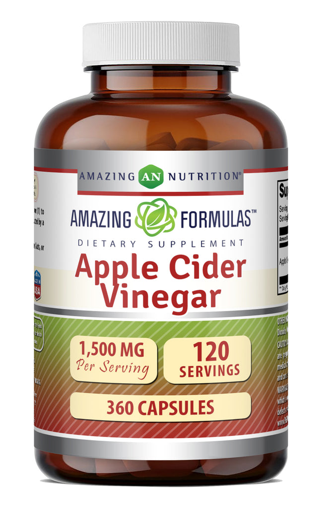 Amazing Formulas Apple Cider Vinegar 1500 Mg per Serving | 360 Capsules