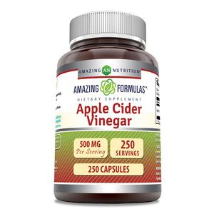 Amazing Formulas Apple Cider Vinegar | 500 Mg | 250 Capsules