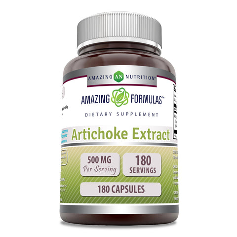 Image of Amazing Formulas Artichoke Extract | 500 Mg | 180 Capsules