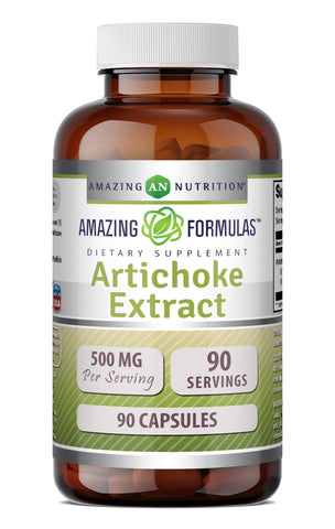 Image of Amazing Formulas Artichoke Extract 500 Mg | 90 Capsules