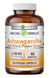 Amazing Formulas Ashwagandha Root with Black Pepper Extract | 2100 Mg Per Serving | 120 Veggie Capsules