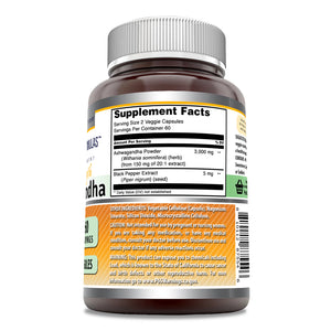Amazing Formulas Ashwagandha | 3000 Mg Per Serving | Extra Strength | 120 Veggie Capsules