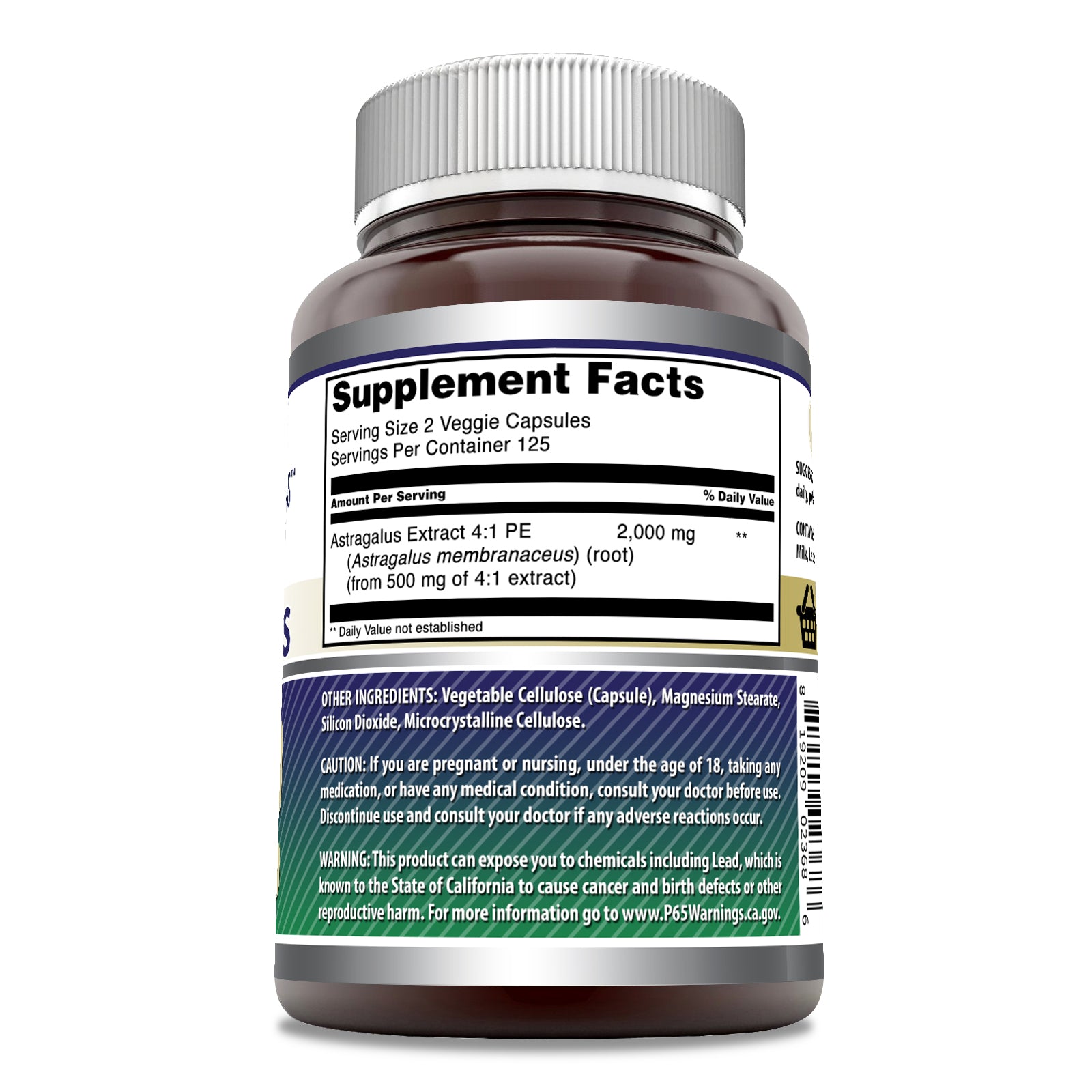 Amazing Formulas Astragalus | 1000 Mg | 250 Capsules
