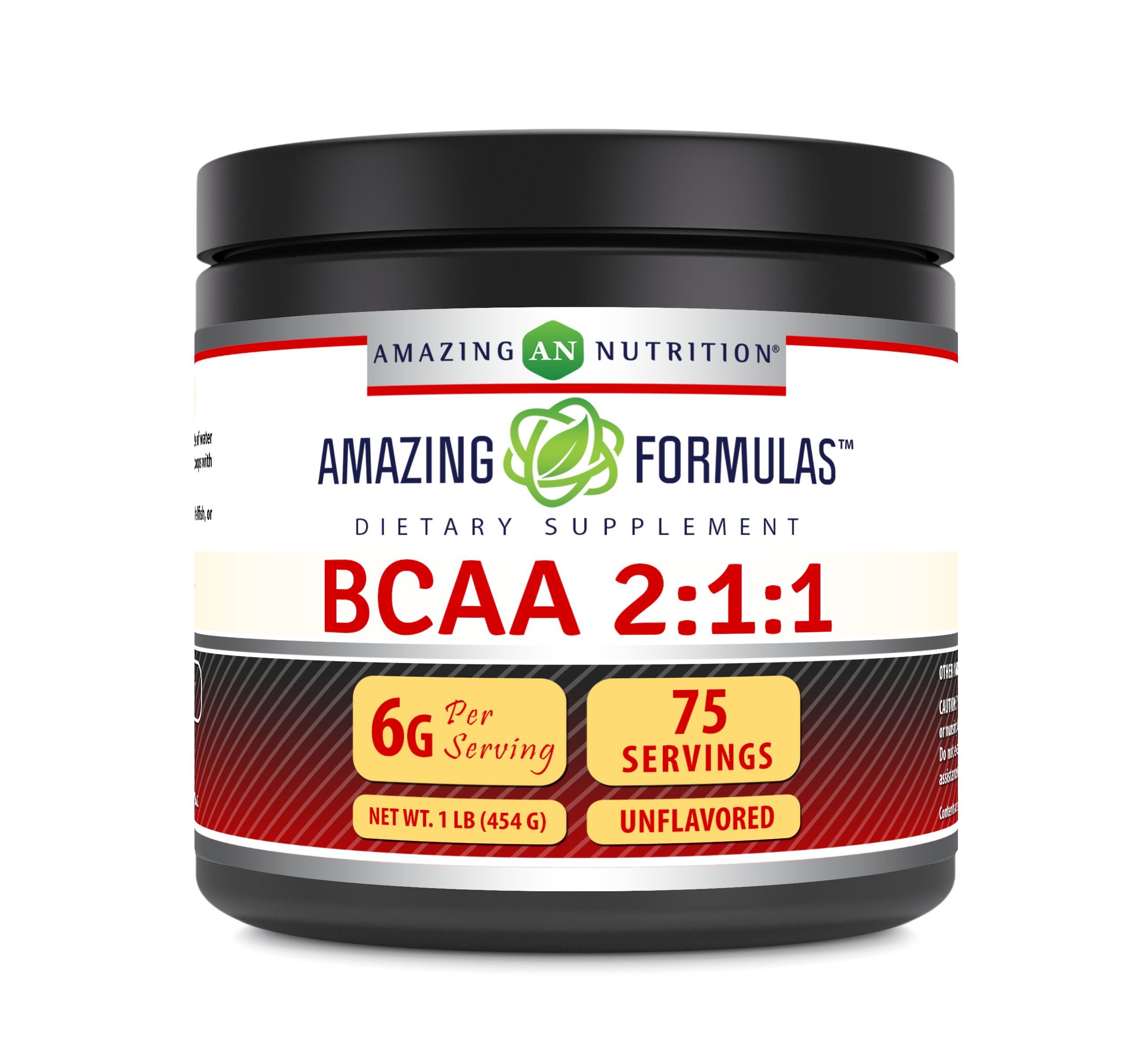 Amazing Formulas BCAA 2:1:1 | 1 Lb | 75 Servings | Unflavored
