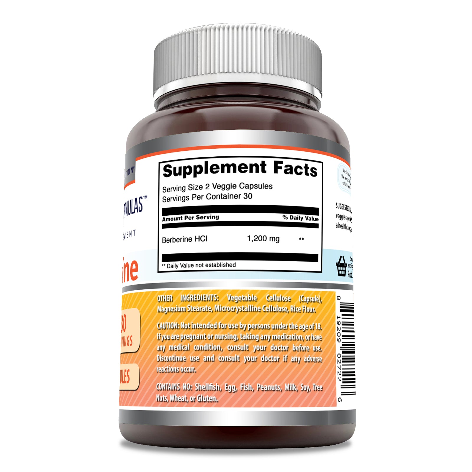 Amazing Formulas Berberine | 1200 Mg Per Serving | 60 Veggie Capsules