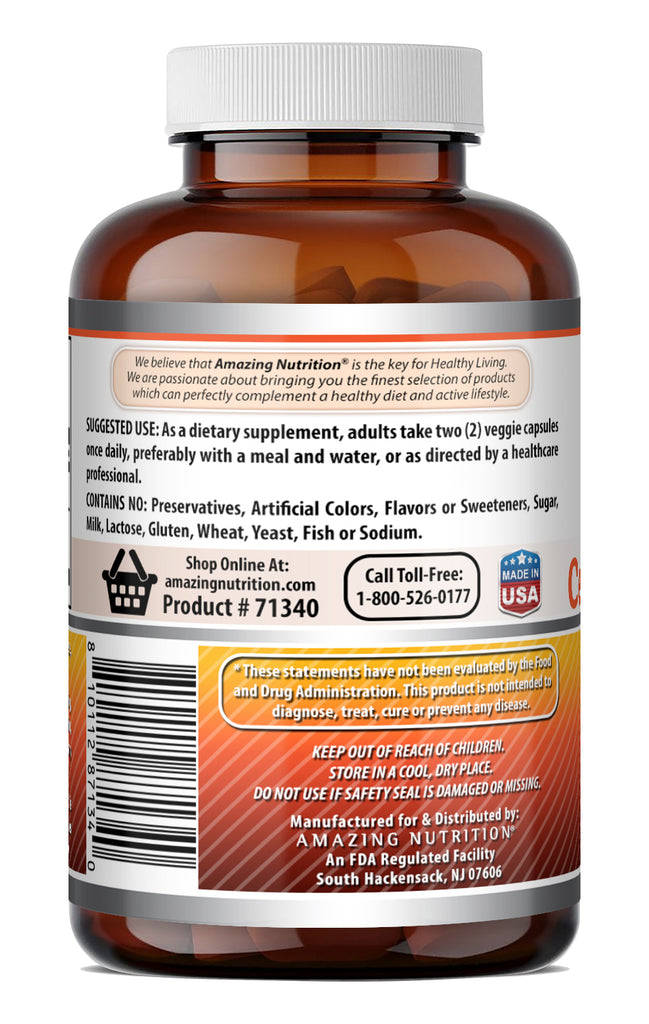 Amazing Formulas Berberine Ceylon with Cinnamon 1200 Mg per Serving | 120 Veggie Capsules