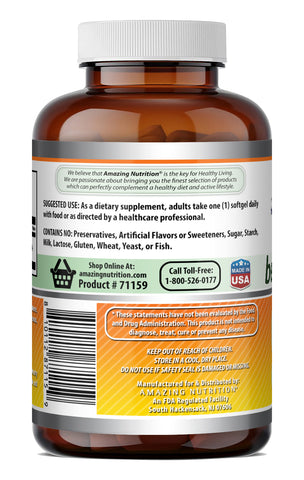 Image of Amazing Formulas Beta-Carotene 25,000 IU | 360 Softgels