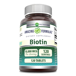 Amazing Formulas Biotin | 10000 Mg | 120 Tablets