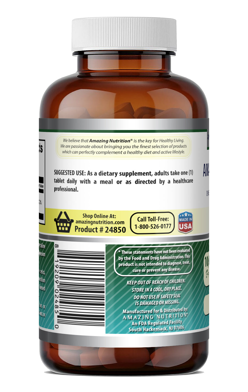 Amazing Formulas Biotin (Vitamin B7) 10,000 Mcg  | 120 Tablets