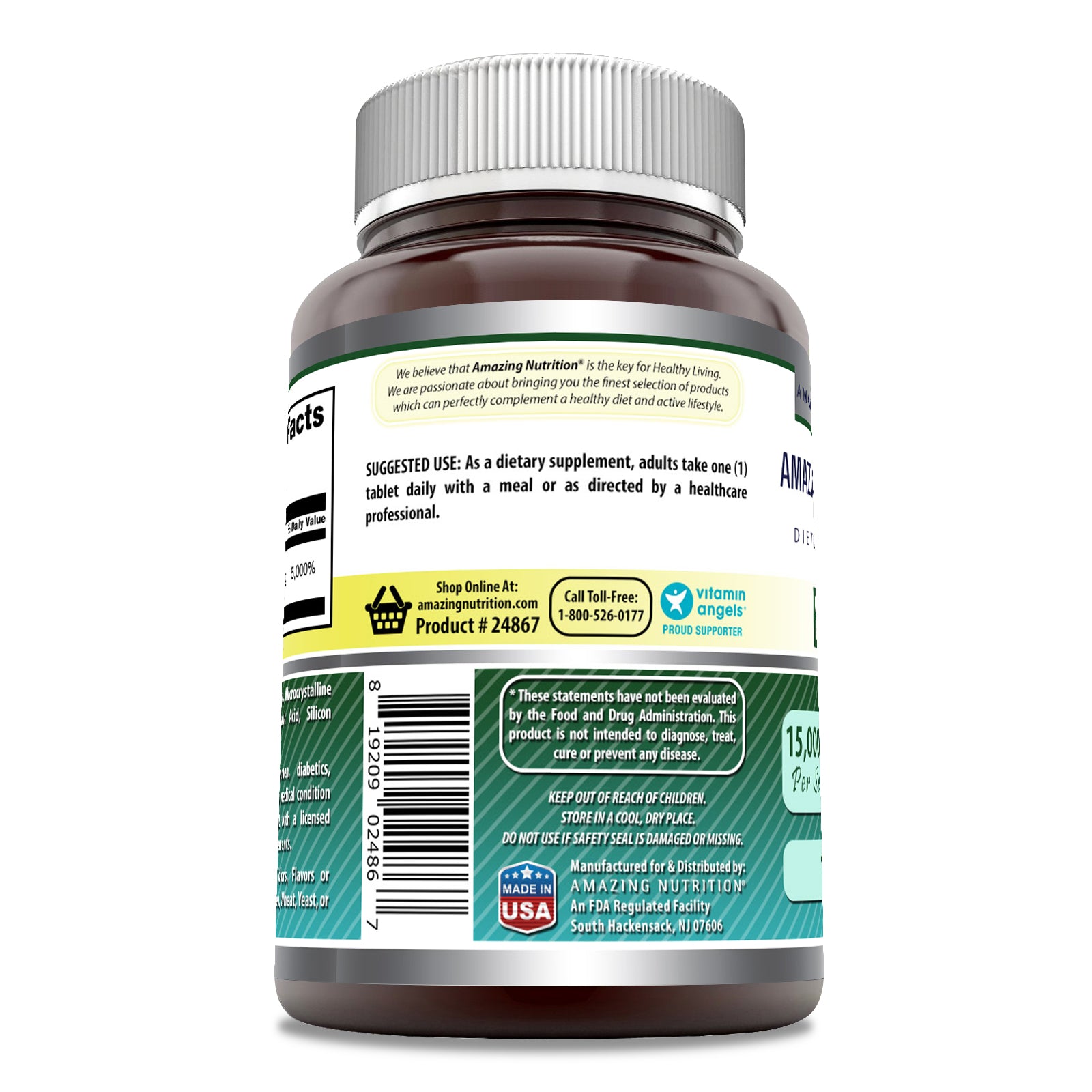 Amazing Formulas Biotin | 15000 Mcg | 120 Tablets