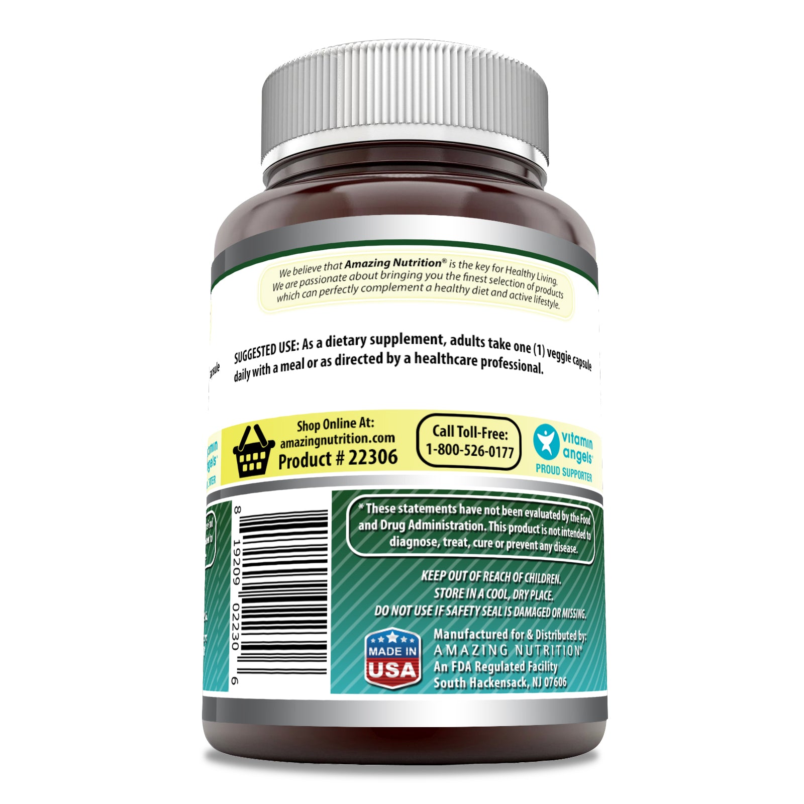 Amazing Formulas Biotin | 15000 Mcg | 200 Veggie Capsules