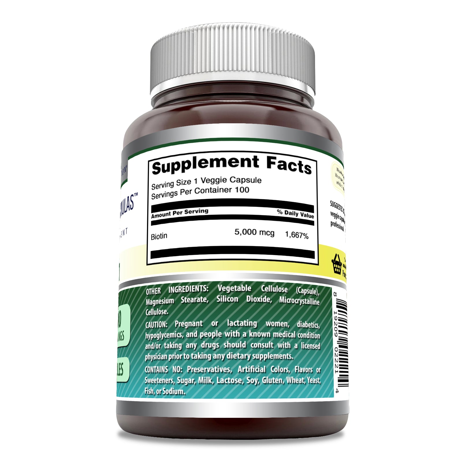 Amazing Formulas Biotin | 5000 Mcg | 200 Veggie