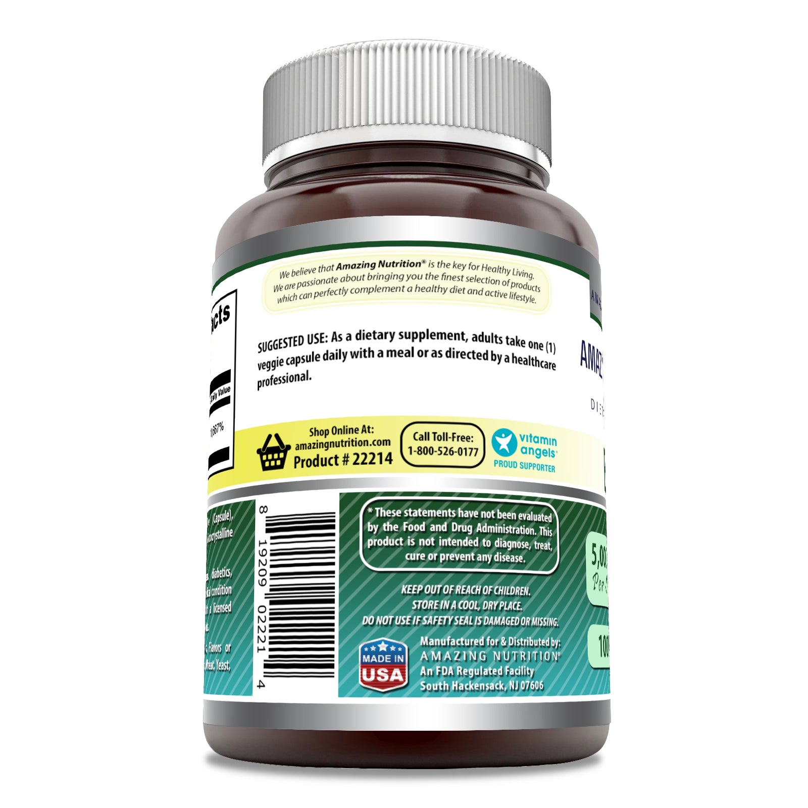 Amazing Formulas Biotin | 5000 Mcg | 200 Veggie
