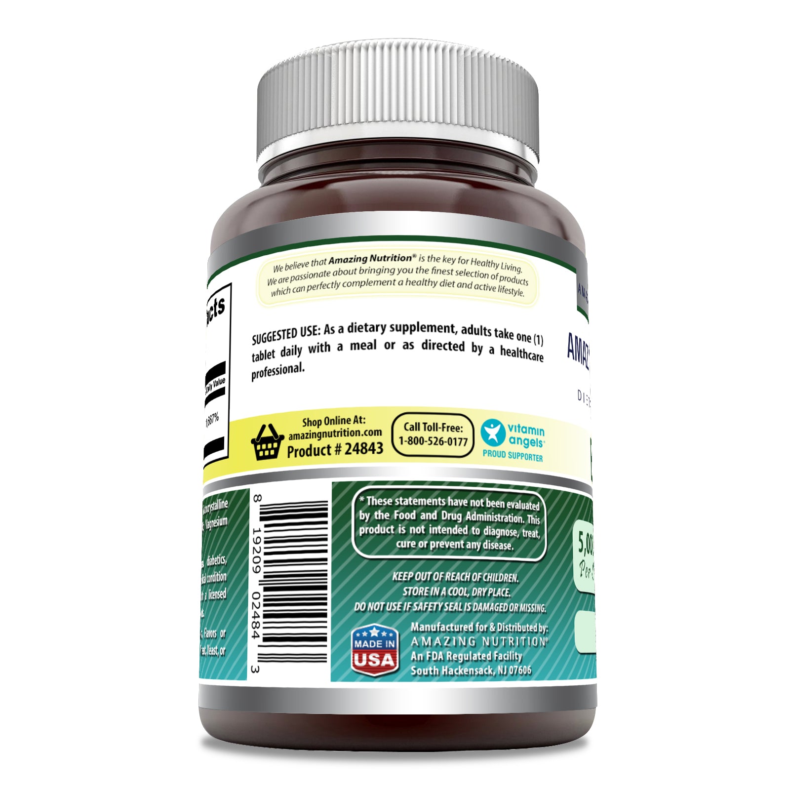 Amazing Formulas Biotin | 5000 Mcg | 120 Tablets