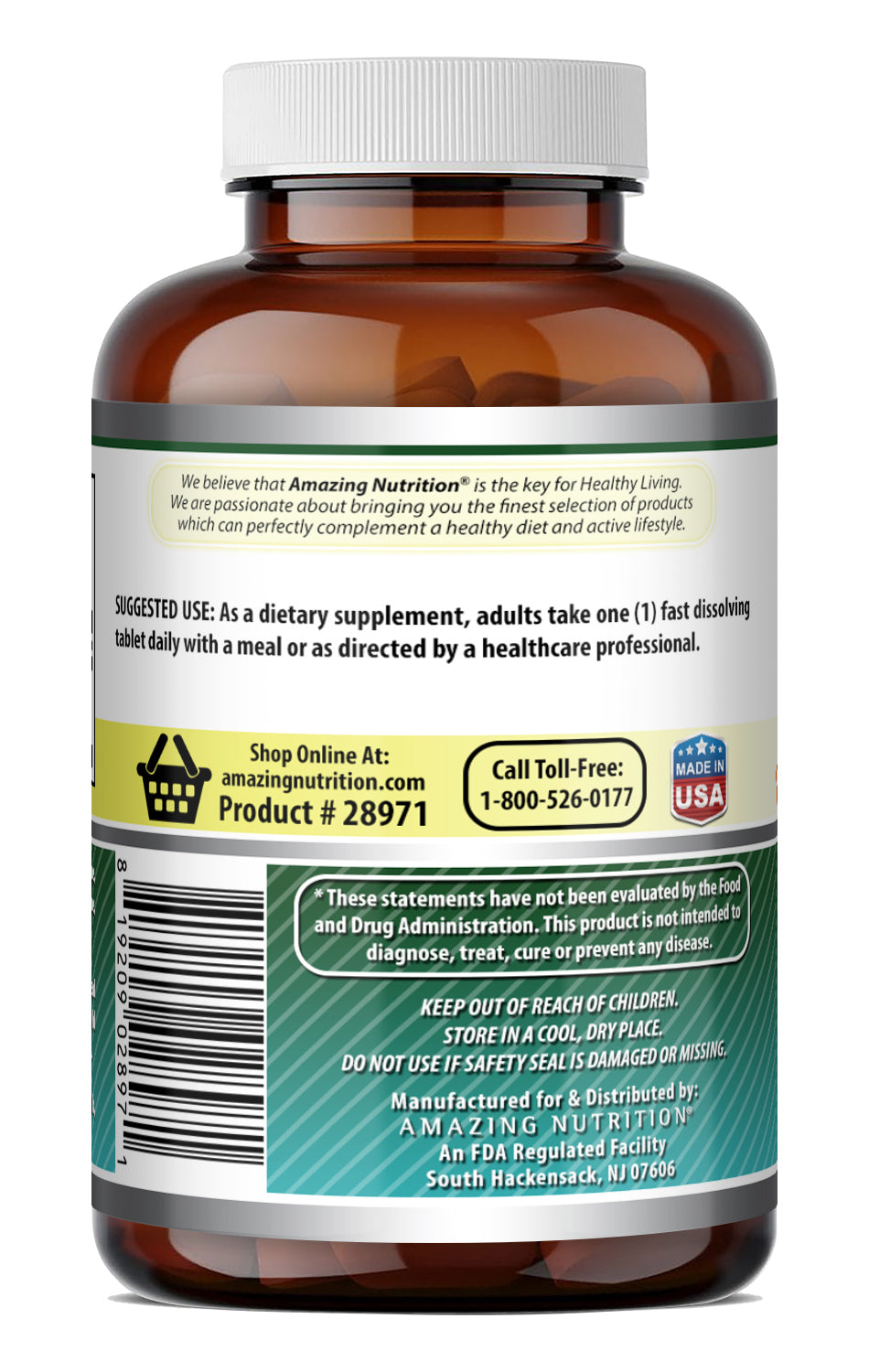 Amazing Formulas Biotin (Vitamin B7) 10,000 Mcg | 240 Fast Dissolve Tablets | Citrus Flavor