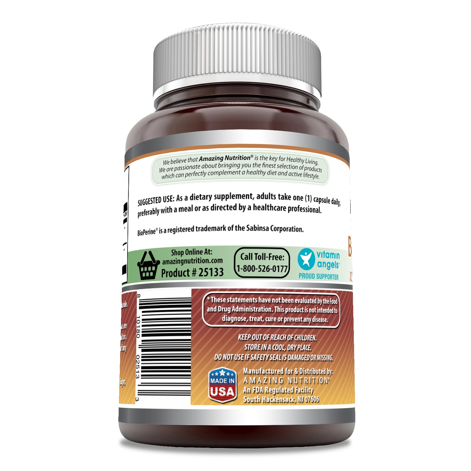 Amazing Formulas Boswellia Extract with BioPerine | 600 Mg | 120 Capsules