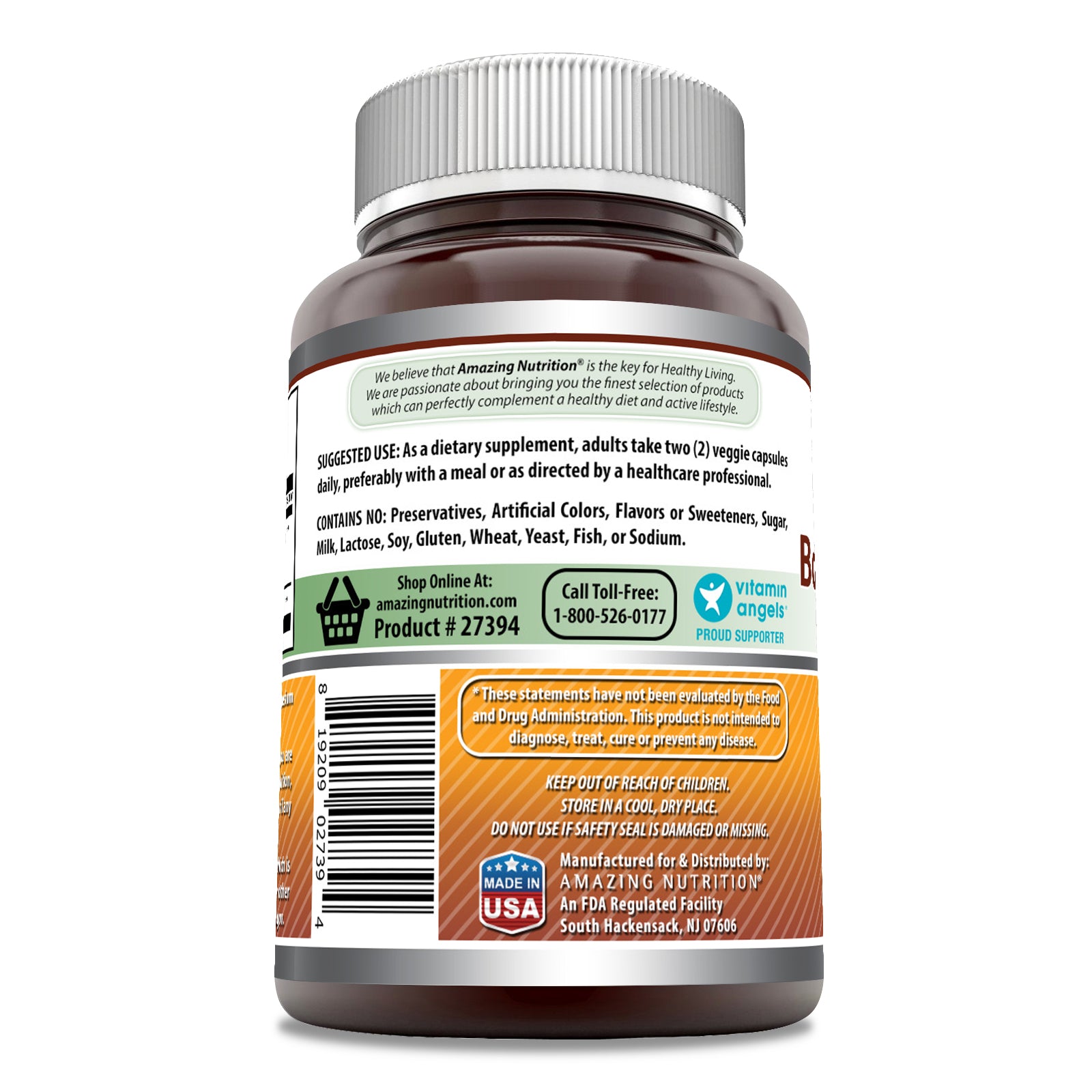 Amazing Formulas Boswellia With Turmeric | 1200 Mg Per Serving | 120 Veggie Capsules