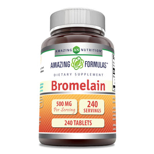 Amazing Formulas Bromelain | 500 Mg | 240 Tablets