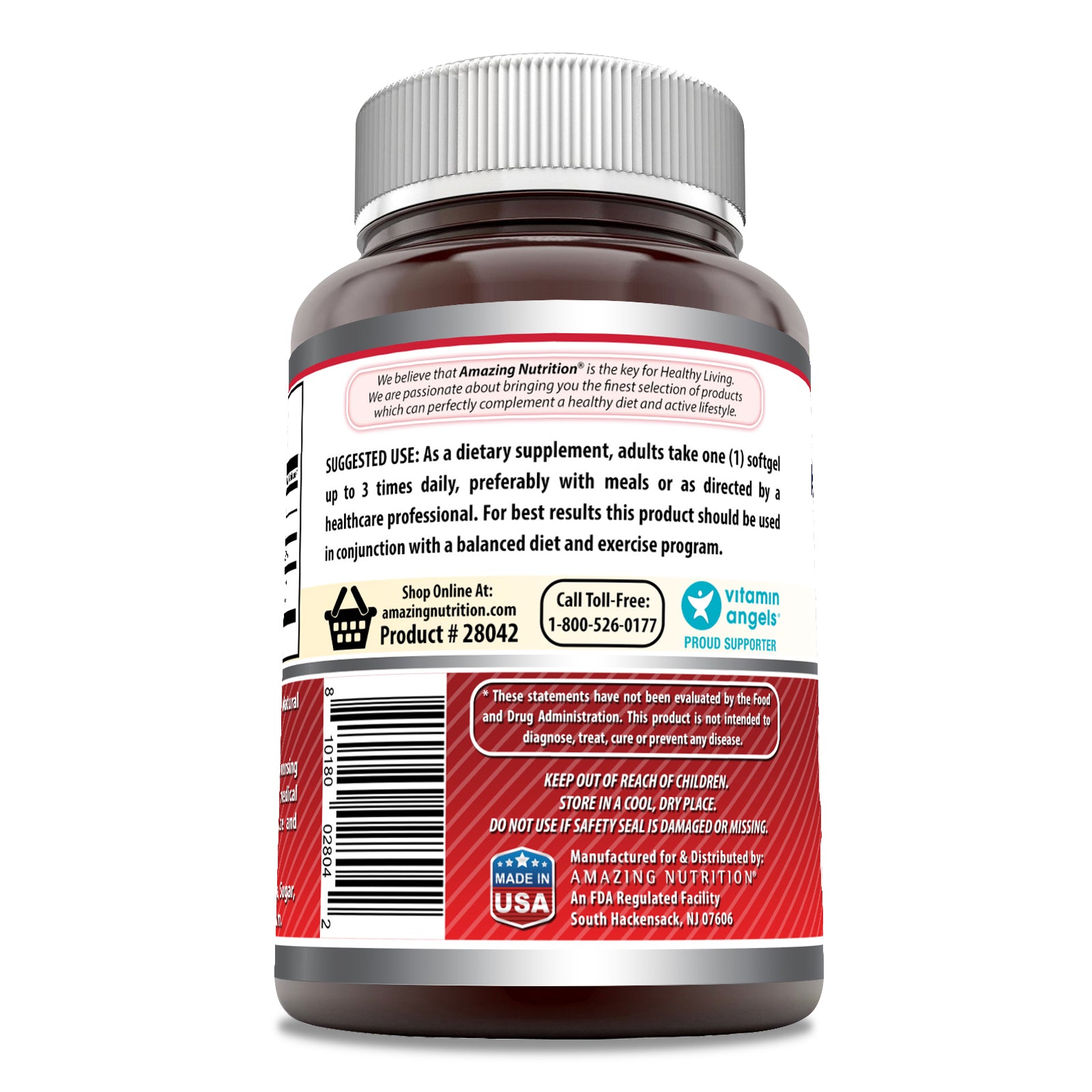 Amazing Formulas CLA | 1250 Mg | 120 Softgels