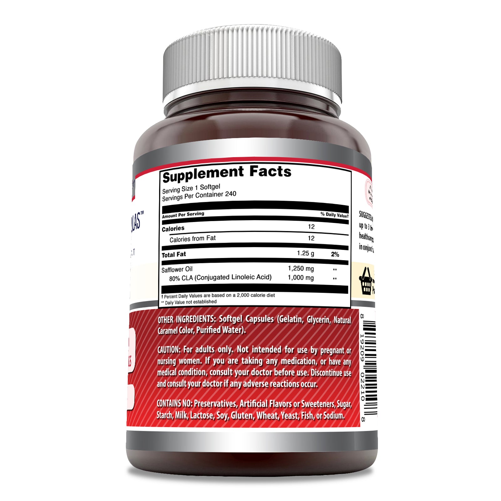 Amazing Formulas CLA | 1250 Mg | 240 Softgels