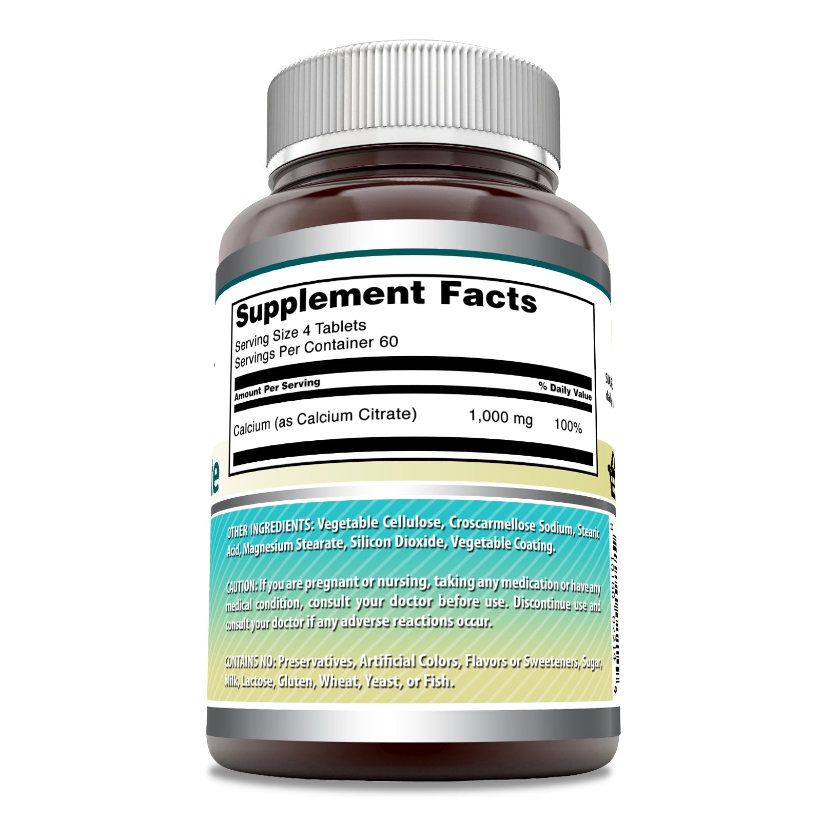 Amazing Formulas Calcium Citrate | 1000 Mg Per Serving | 240 Tablets