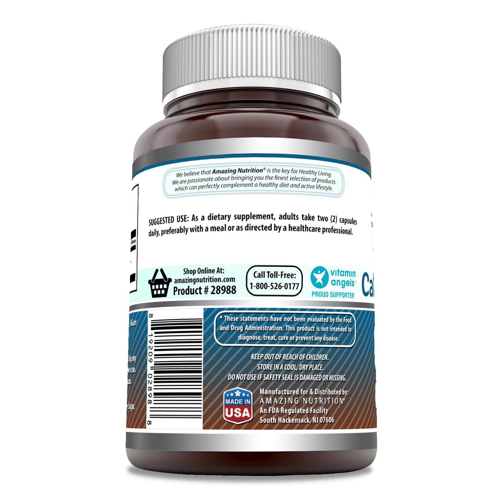 Amazing Formulas Calcium Pyruvate | 1500 Mg Per Serving | 240 Capsules