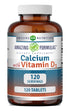 Amazing Formulas Calcium 400 IU with Vitamin D3 600 Mg | 120 Tablets