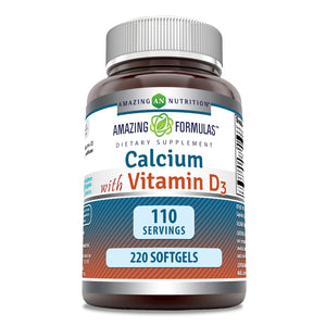 Amazing Formulas Calcium With Vitamin D3 |  220 Softgels