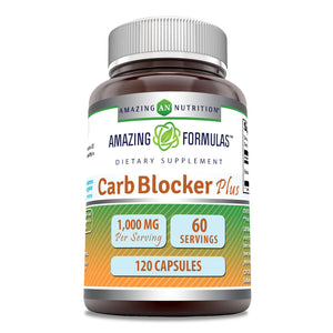 Amazing Formulas Carb Blocker Plus | 1000 Mg Per Serving | 120 Capsules