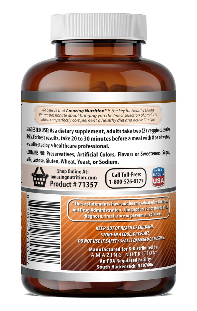 Amazing Formulas Ceylon Cinnamon 1200 Mg per Serving | 120 Veggie Capsules