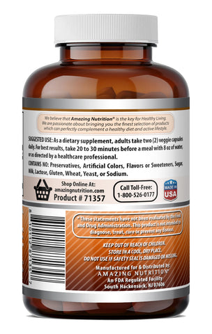 Image of Amazing Formulas Ceylon Cinnamon 1200 Mg per Serving | 120 Veggie Capsules