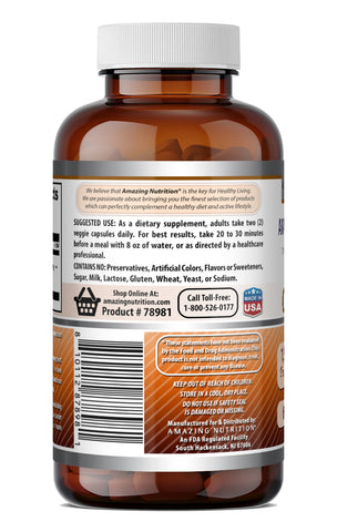 Image of Amazing Formulas Ceylon Cinnamon 1200 Mg per Serving | 60 Veggie Capsules