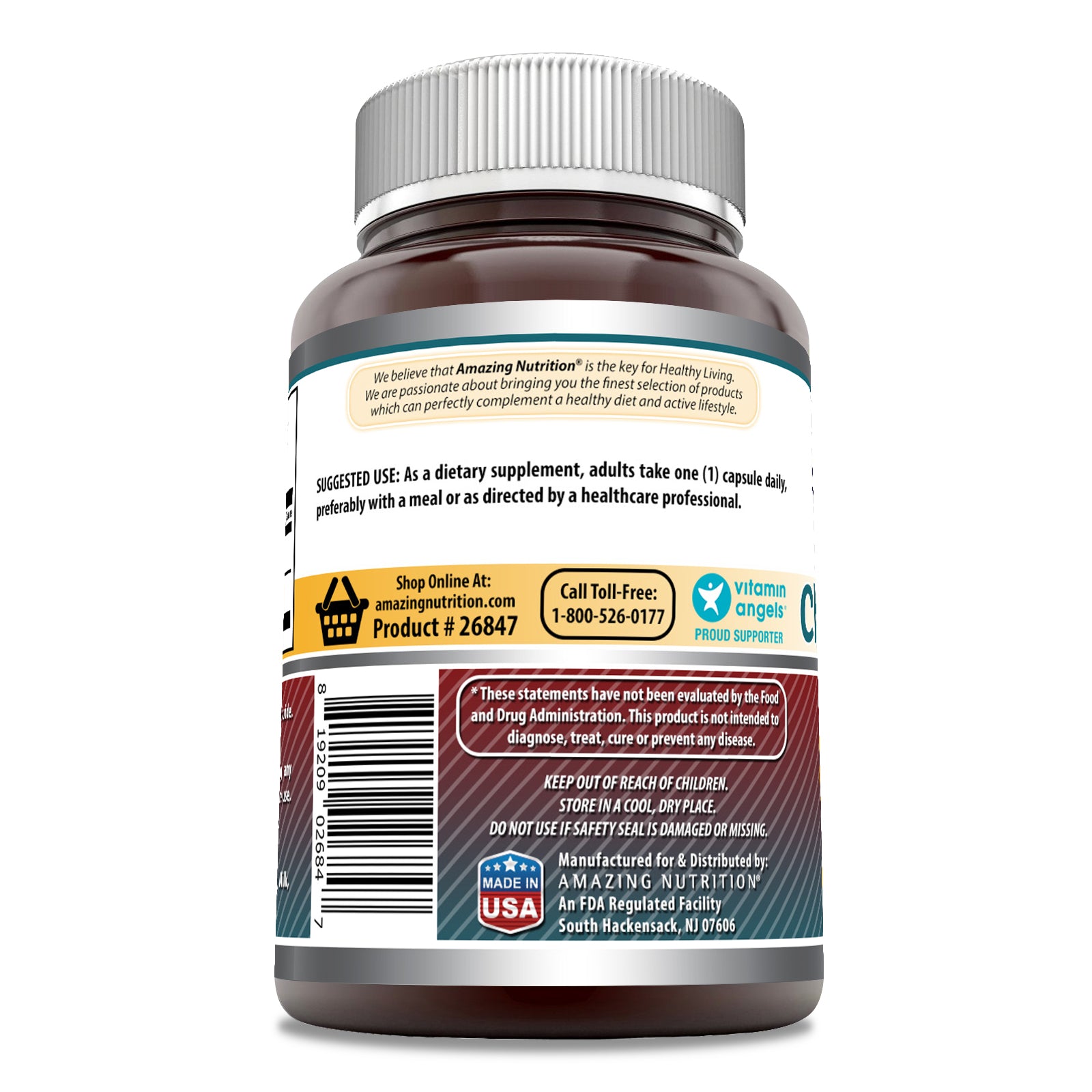 Amazing Formulas Choline Inositol | 500 Mg | 100 Capsules