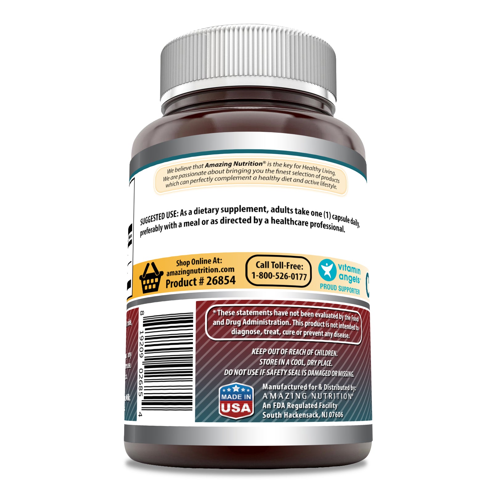 Amazing Formulas Choline Inositol | 500 Mg | 200 Capsules