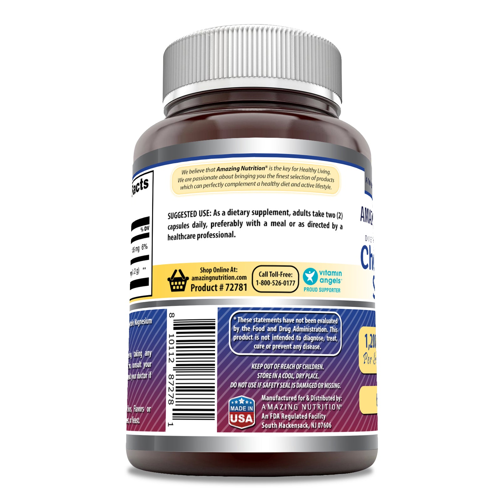 Amazing Formulas Chrondroitin Sulfate | 1200 Mg Per Serving | 60 Capsules