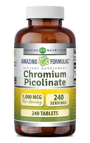 Amazing Formulas Chromium Picolinate 1000 Mcg | 240 Tablets