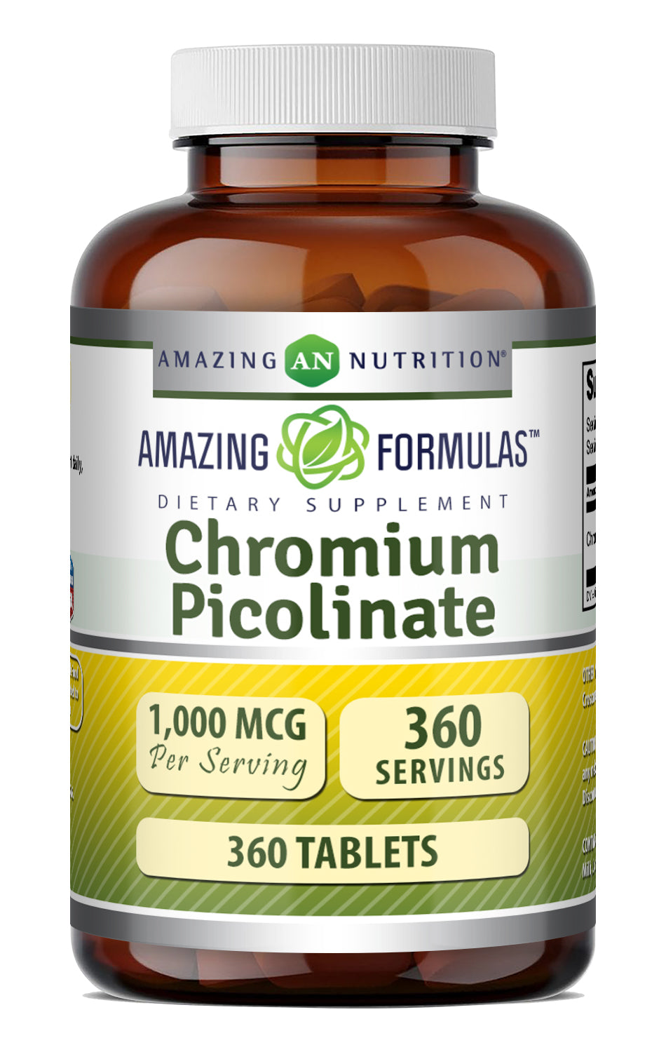 Amazing Formulas Chromium Picolinate 1000 Mcg | 360 Tablets