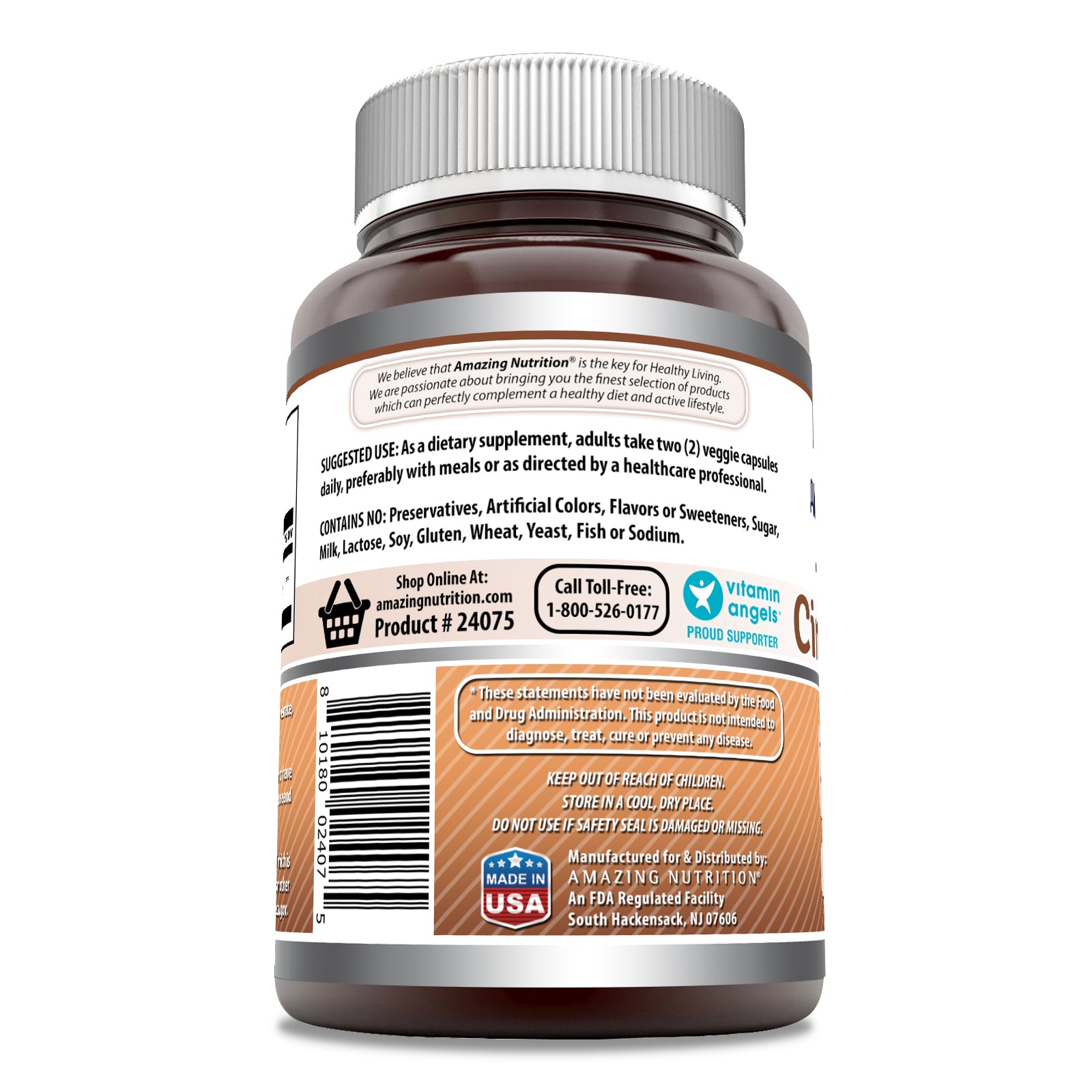 Amazing Formulas Cinnamon Bark | 1000 Mg per Serving | 200 Veggie Capsules