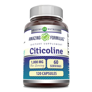 Amazing Formulas Citicoline | 1000 Mg Per Serving | 120 Capsules