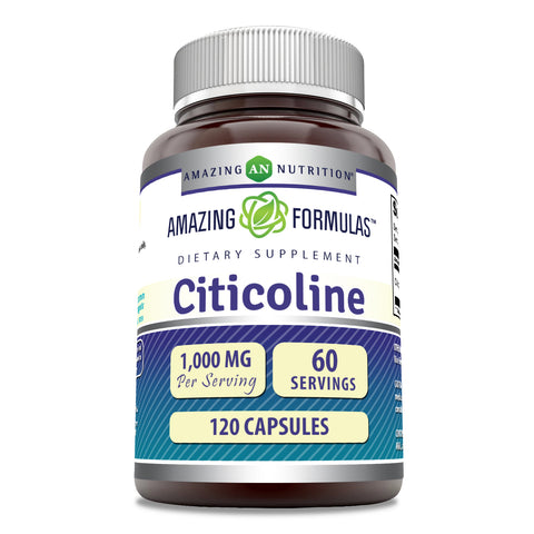 Image of Amazing Formulas Citicoline | 1000 Mg Per Serving | 120 Capsules