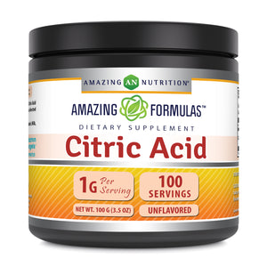 Amazing Formulas Citric Acid Powder | 100 Grams | 100 Servings