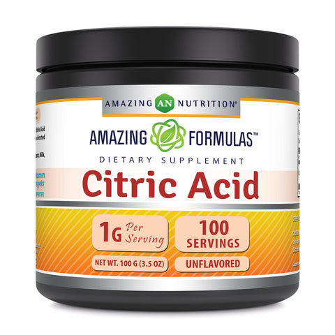 Image of Amazing Formulas Citric Acid Powder | 100 Grams | 100 Servings