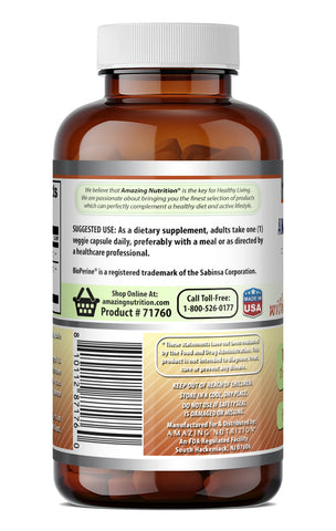 Image of Amazing Formulas CoQ10 (Coenzyme Q10) with BioPerine 100 Mg | 60 Veggie Capsules