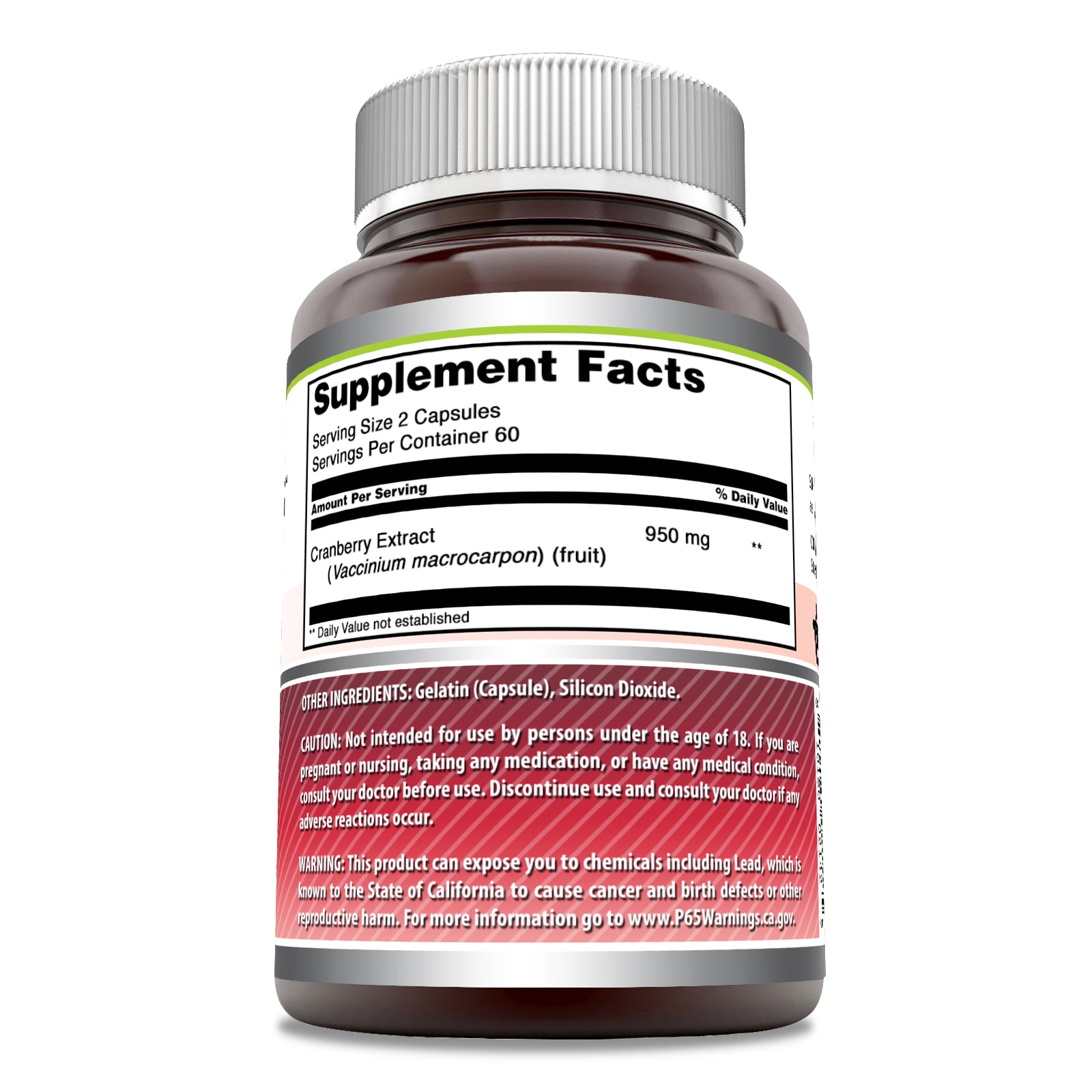 Amazing Formulas Cranberry | 950 Mg per Serving | 120 Capsules