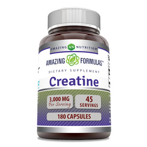 Amazing Formulas Creatine Monohydrate | 3000 Mg Per Serving | 180 Capsules